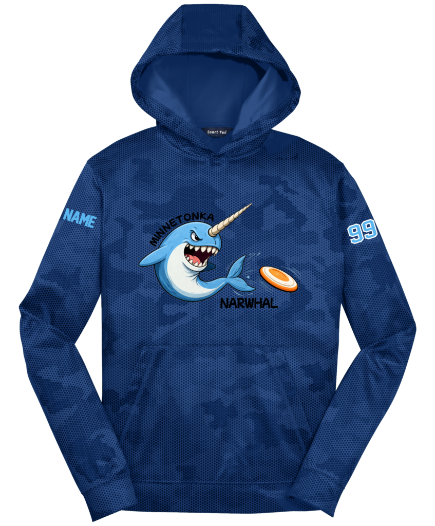 Minnetonka Narwhal Youth Camo Hoodie