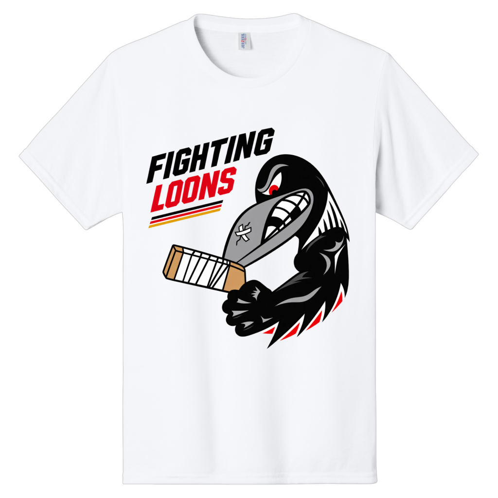 Fighting Loons Logo and Text T-Shirt