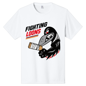 Fighting Loons Logo and Text T-Shirt